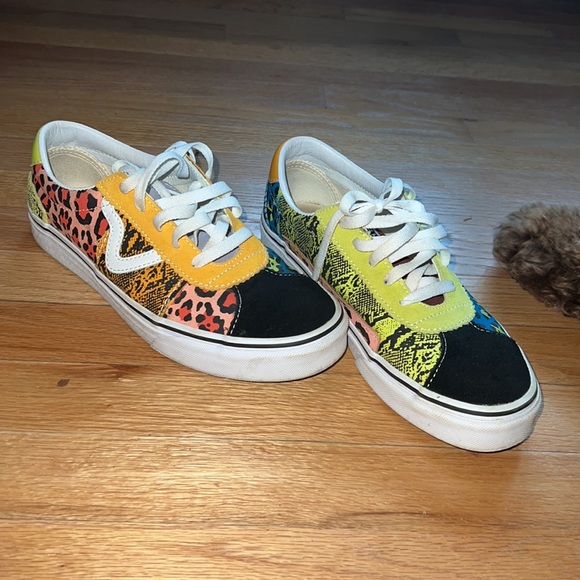 - Womens 9 multicolor patchwork vans men’s size 7.5 - Picture 2 of 5